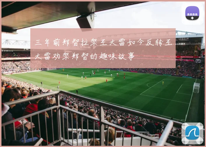 三年前郑智拉架王大雷如今反转王大雷劝架郑智的趣味故事